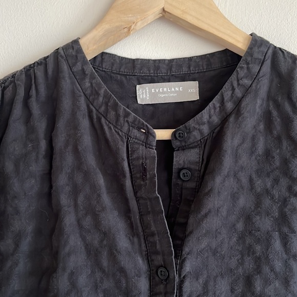 Navy cotton xxs everlane muumuu beach dress - Picture 3 of 4
